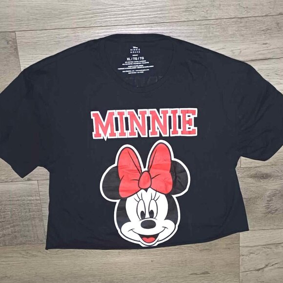 Women's Disney XL Minnie Mouse Crop Top Graphic Print #28 - Picture 1 of 4